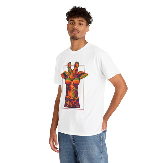 Colorful Giraffe Tee – Unisex Fun T-Shirt