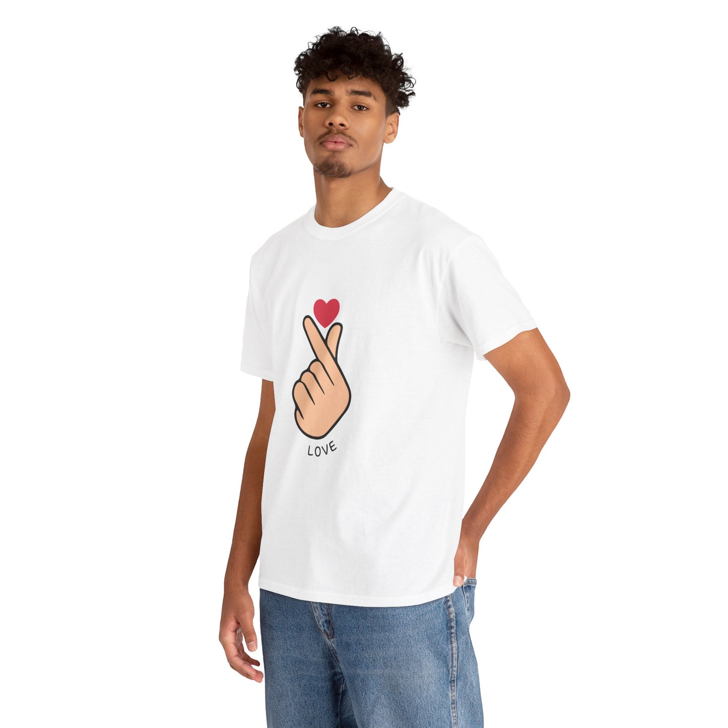 Cute Love Gesture Tee – Unisex Lifestyle Tee