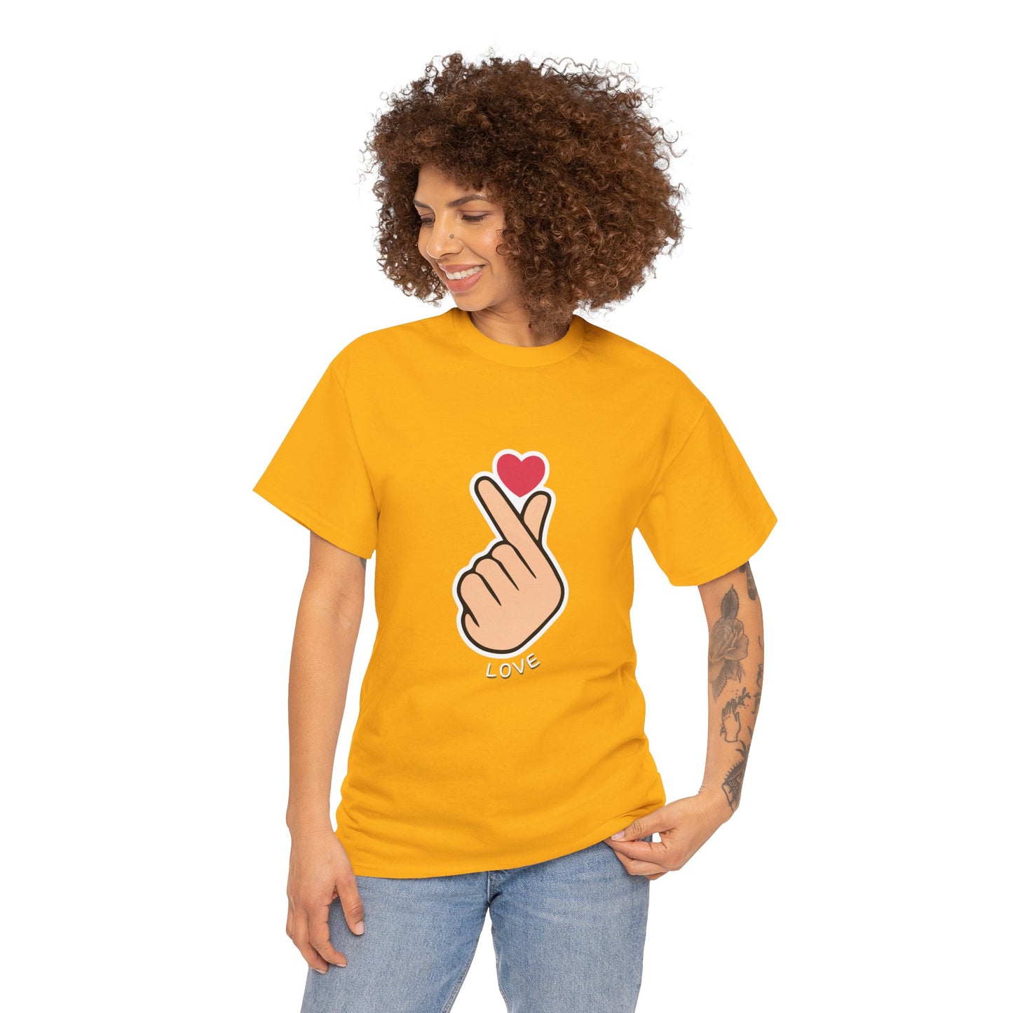 Cute Love Gesture Tee – Unisex Lifestyle Tee