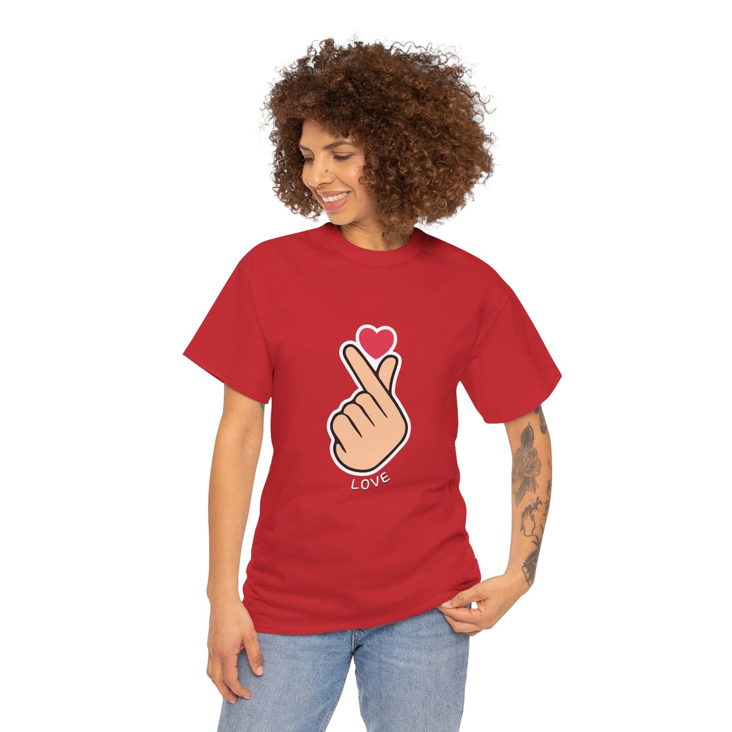 Cute Love Gesture Tee – Unisex Lifestyle Tee