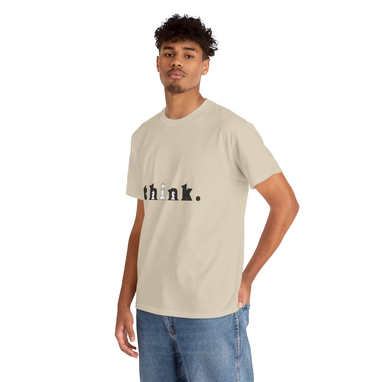 Think Unisex Cotton Tee – Inspirational Graphic