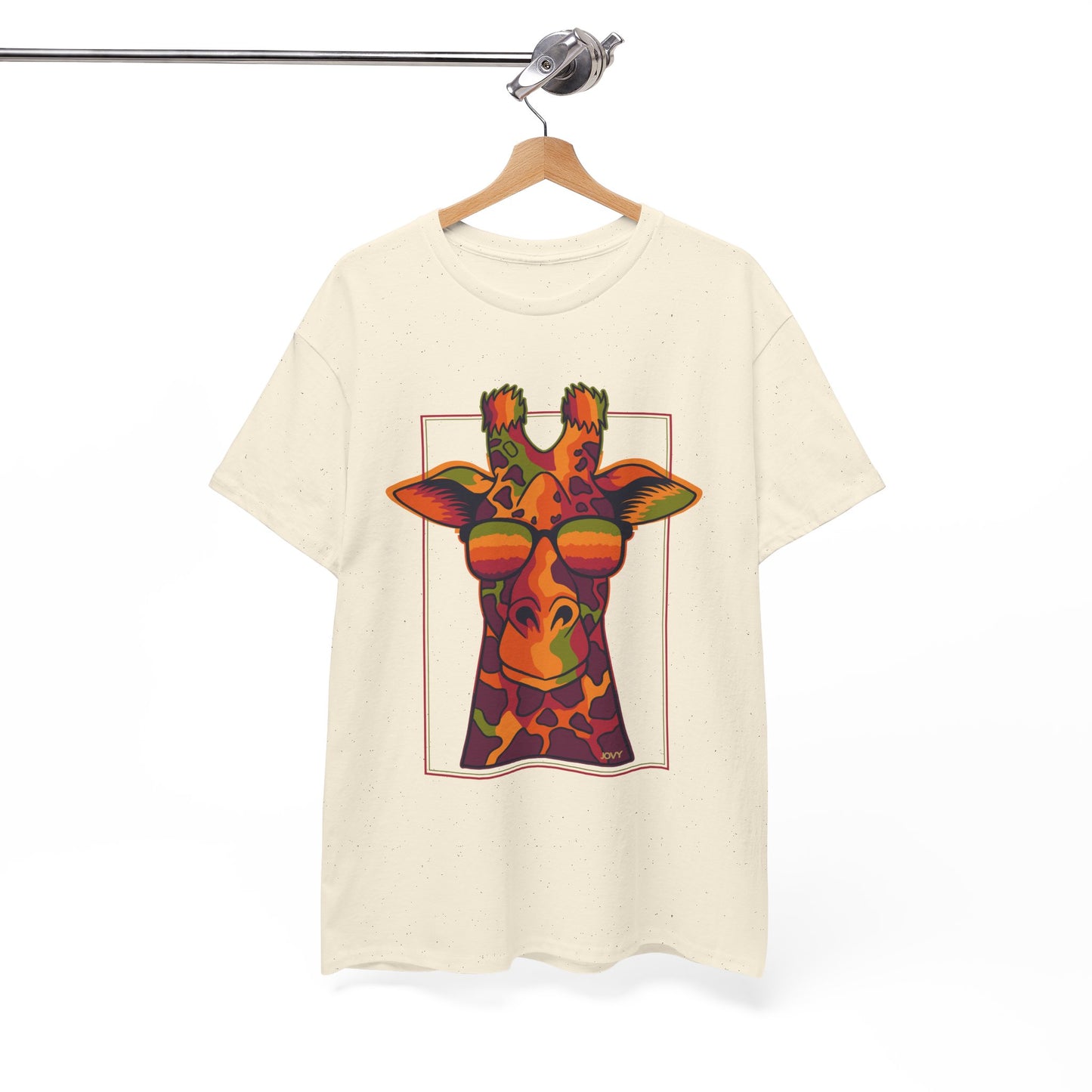 Colorful Giraffe Tee – Unisex Fun T-Shirt