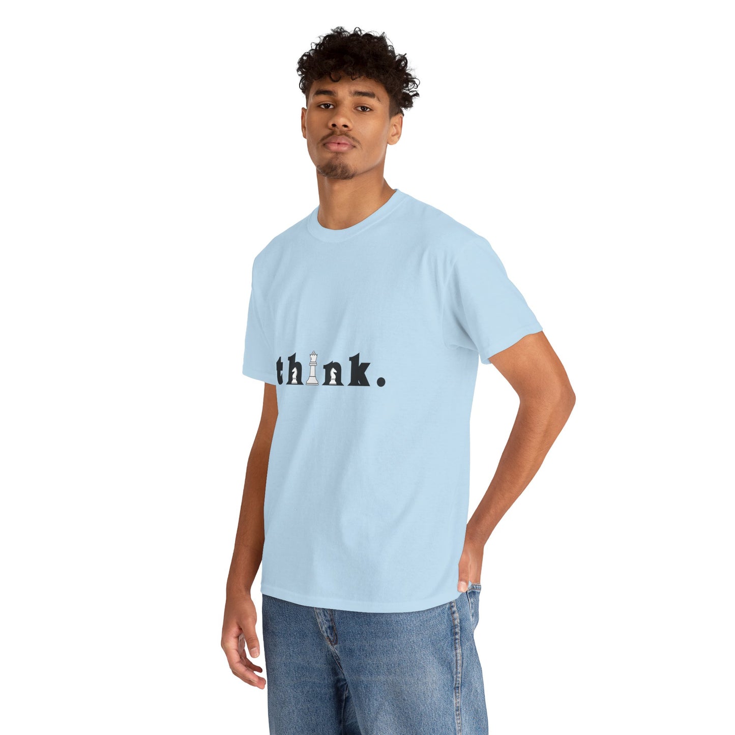 Think Unisex Cotton Tee – Inspirational Graphic