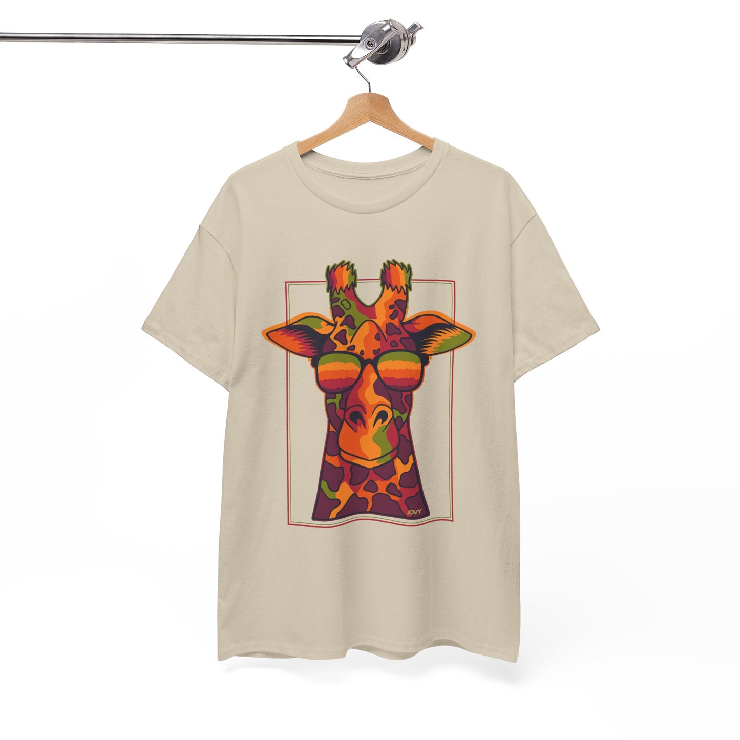 Colorful Giraffe Tee – Unisex Fun T-Shirt