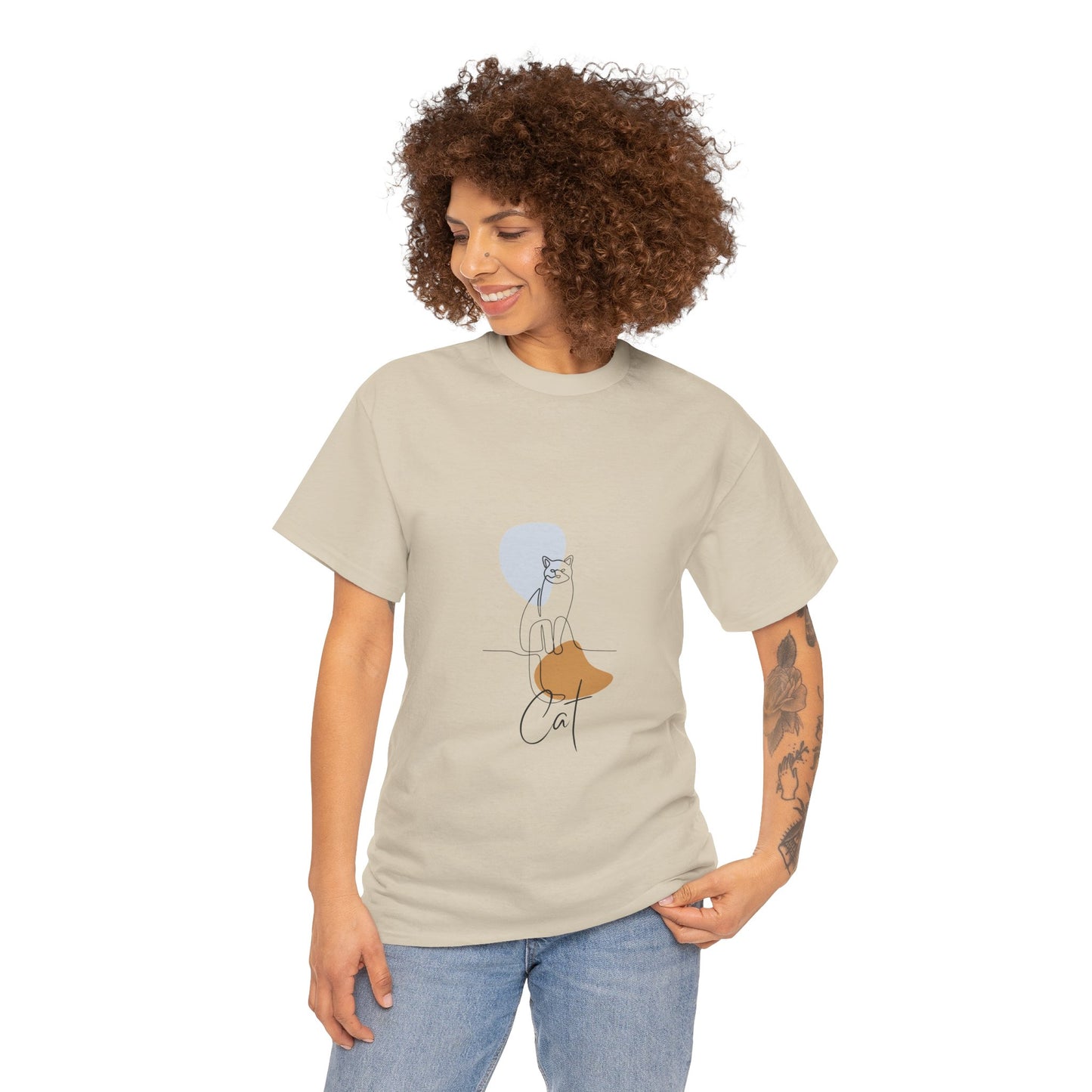 Chic Casual Cat Tee – Unisex Graphic T-Shirt