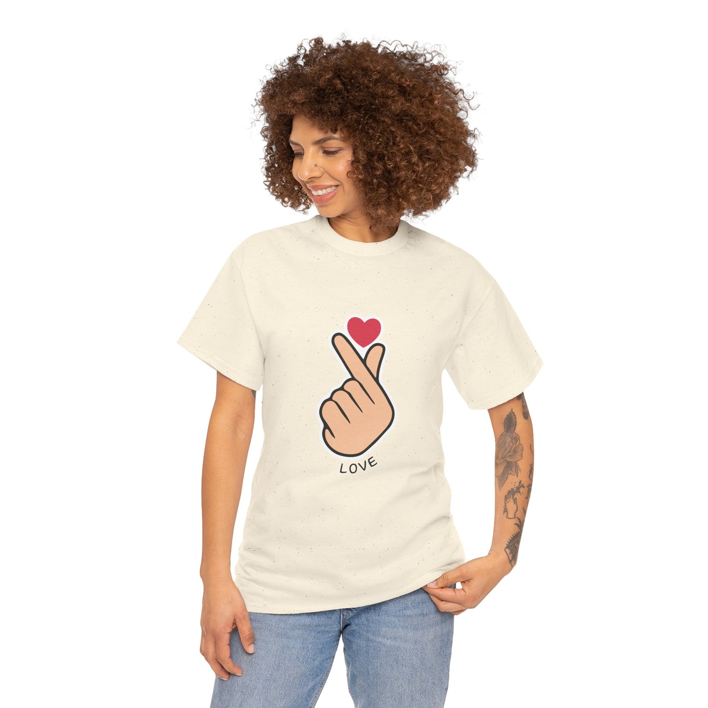 Cute Love Gesture Tee – Unisex Lifestyle Tee