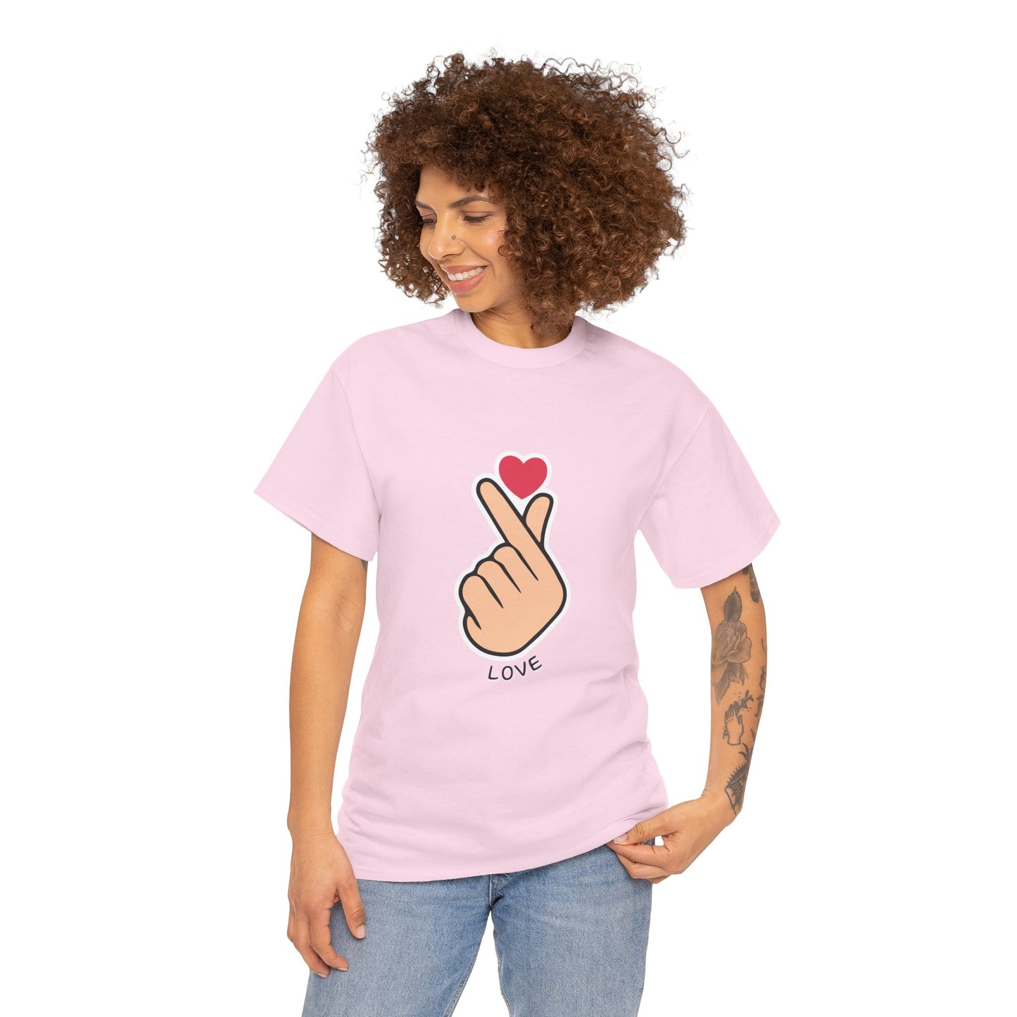 Cute Love Gesture Tee – Unisex Lifestyle Tee