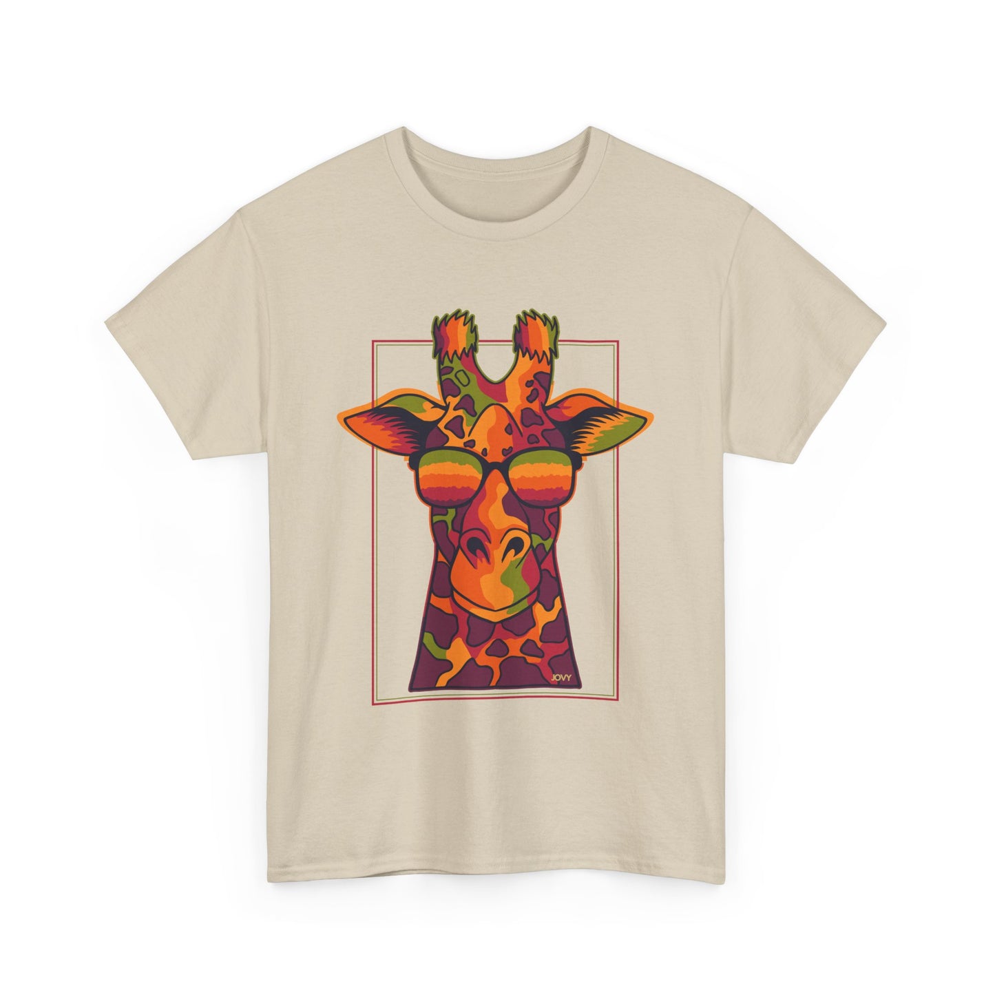 Colorful Giraffe Tee – Unisex Fun T-Shirt