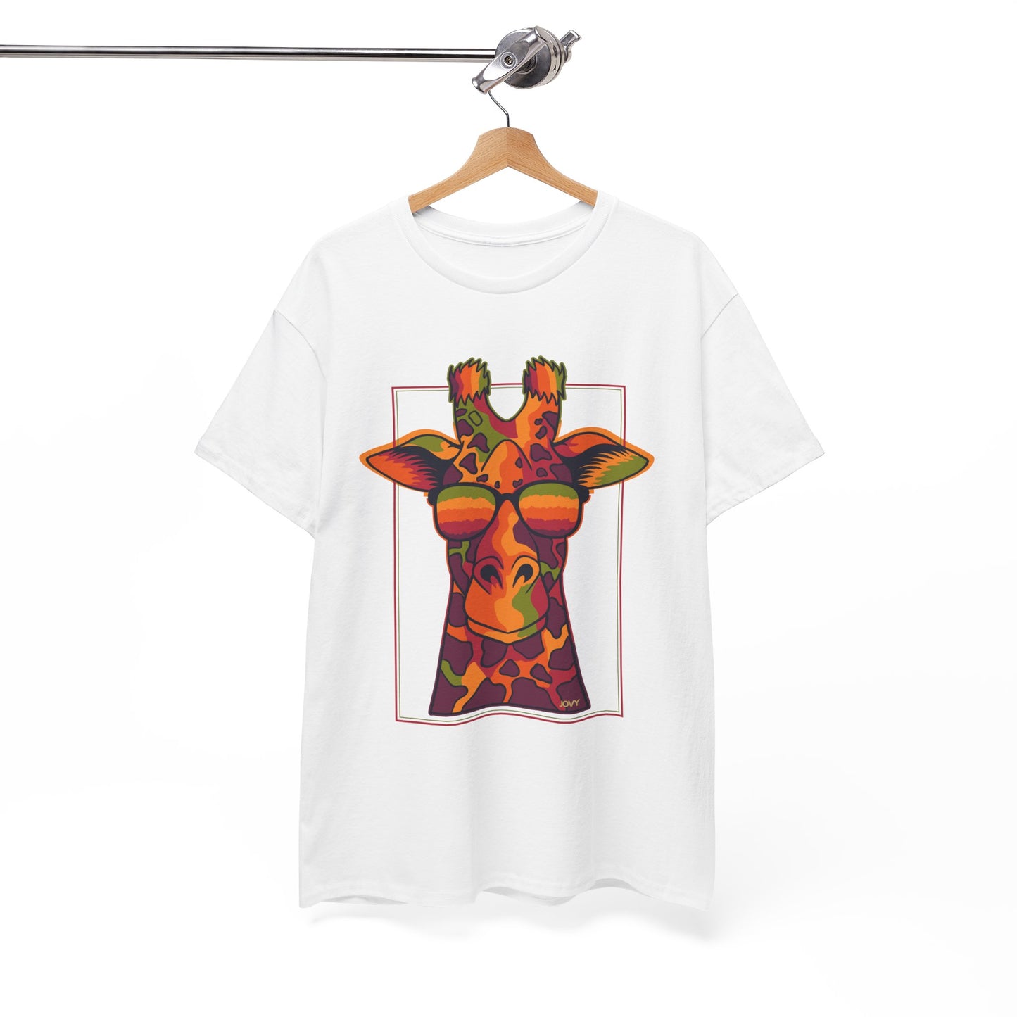 Colorful Giraffe Tee – Unisex Fun T-Shirt