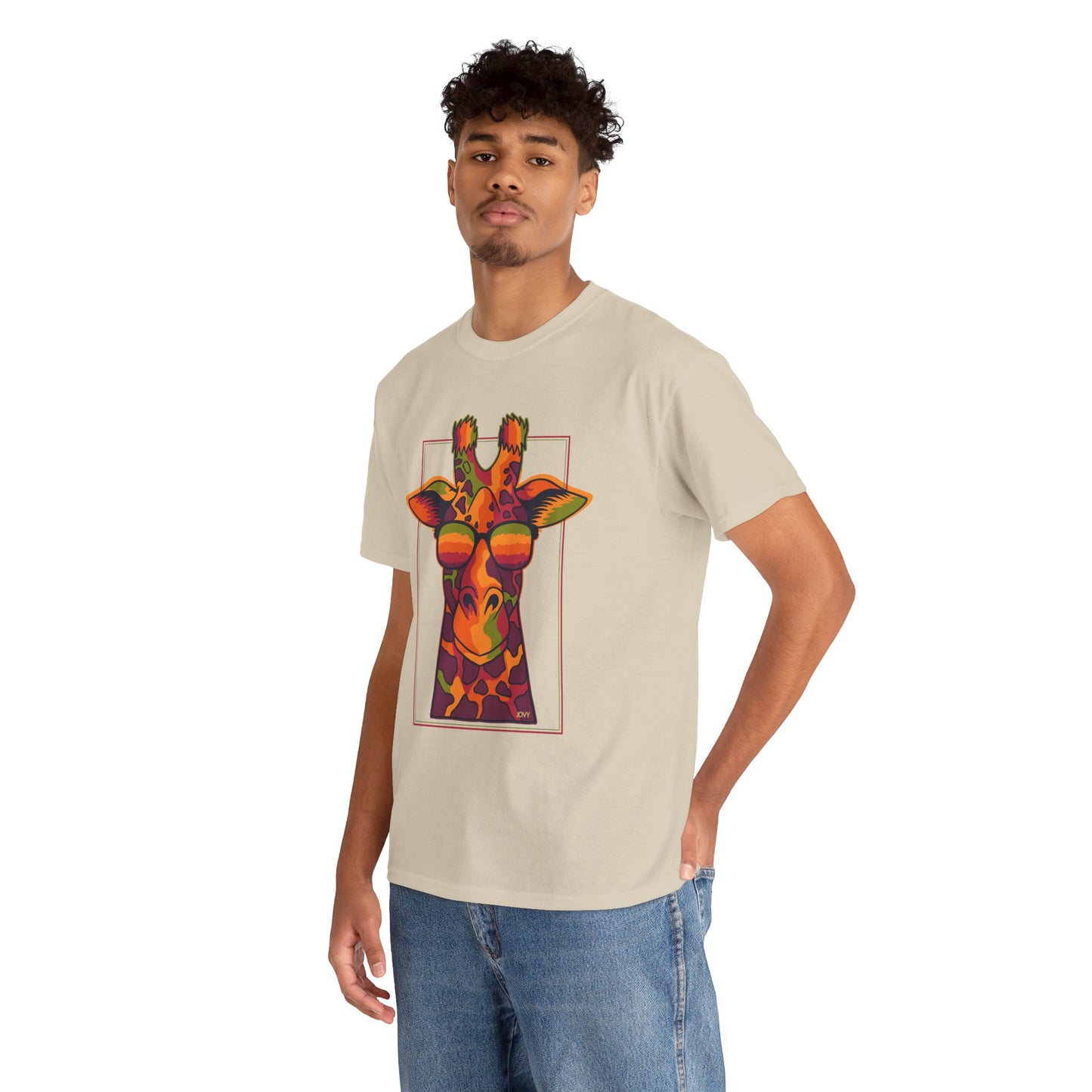 Colorful Giraffe Tee – Unisex Fun T-Shirt