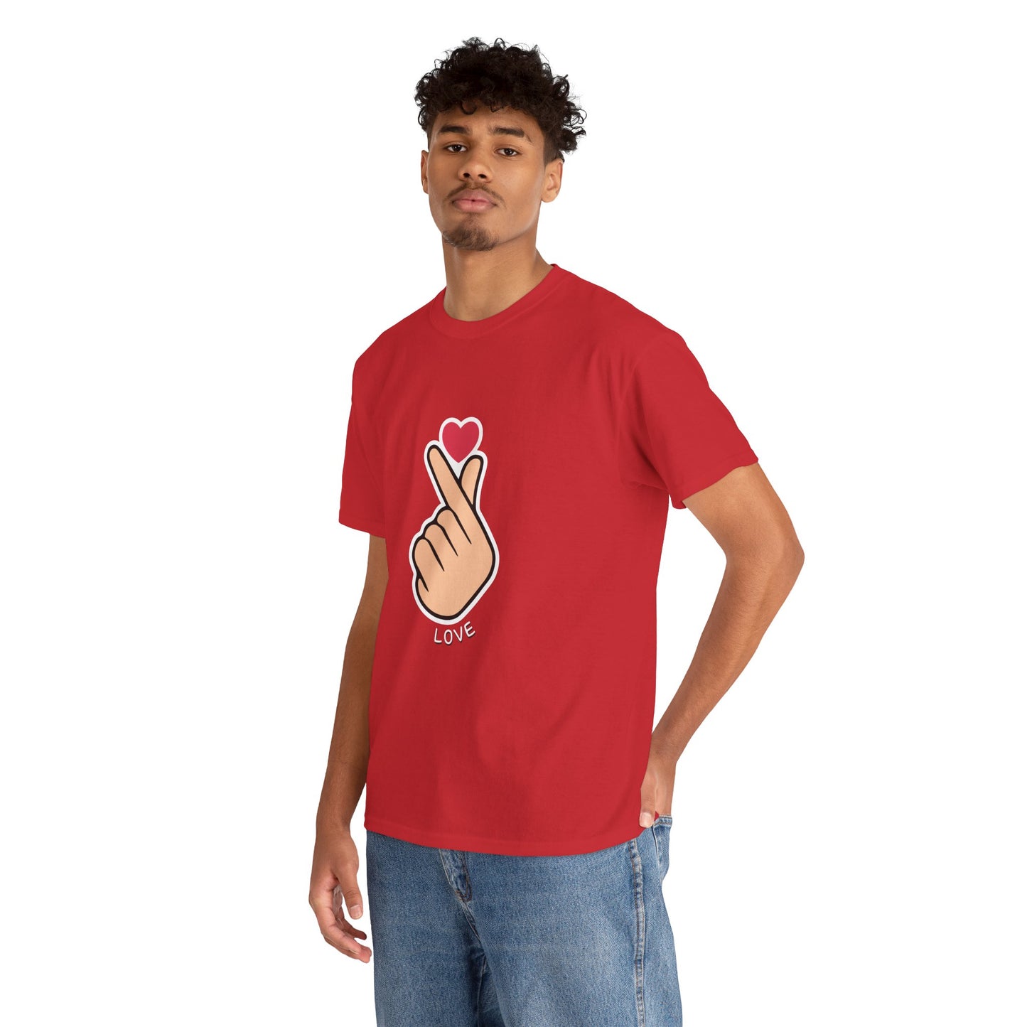 Cute Love Gesture Tee – Unisex Lifestyle Tee