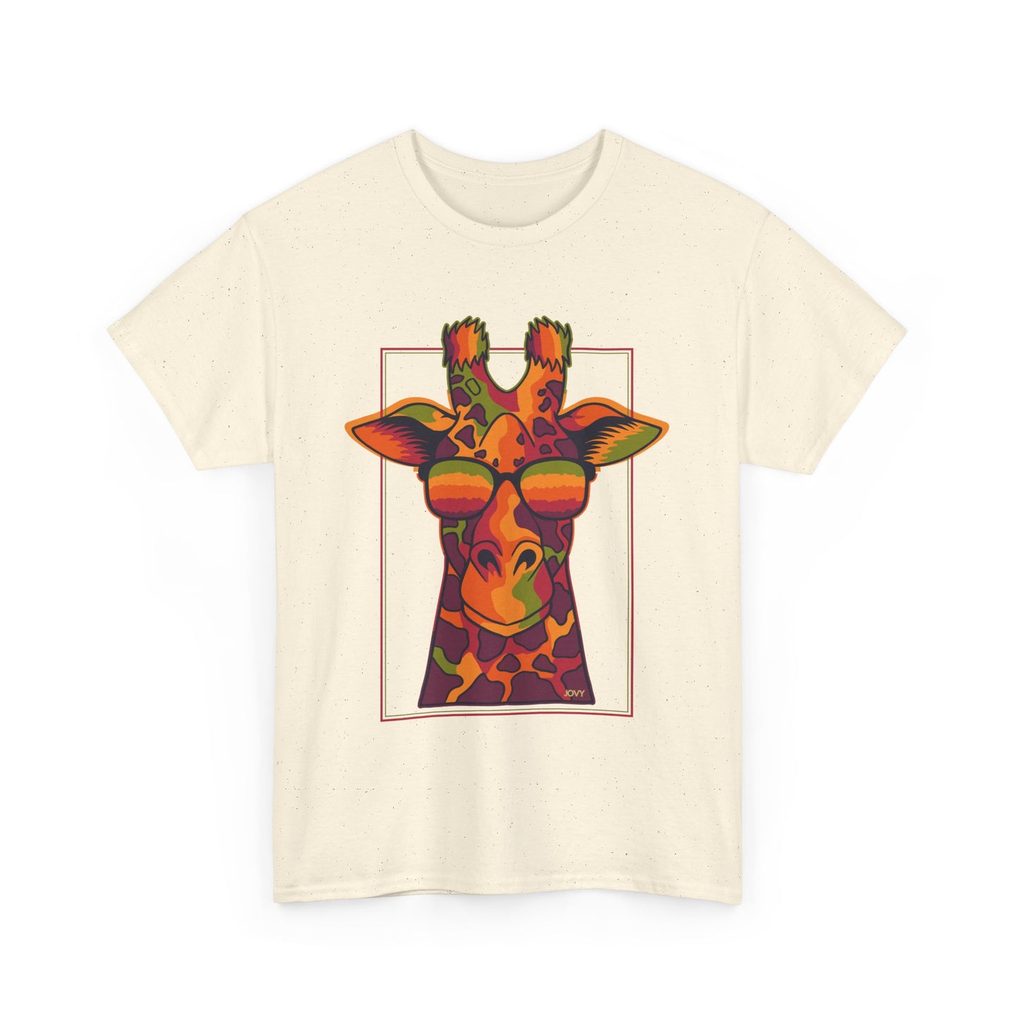 Colorful Giraffe Tee – Unisex Fun T-Shirt