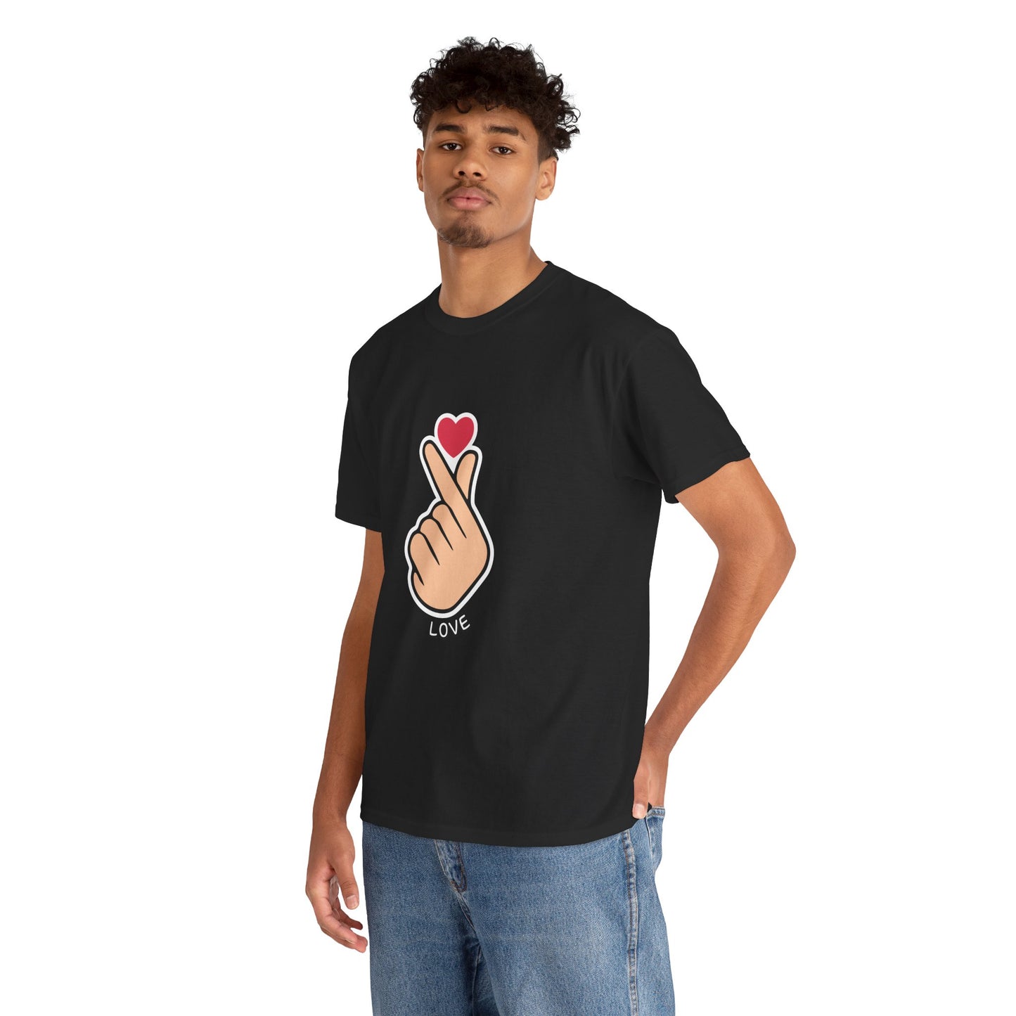 Cute Love Gesture Tee – Unisex Lifestyle Tee