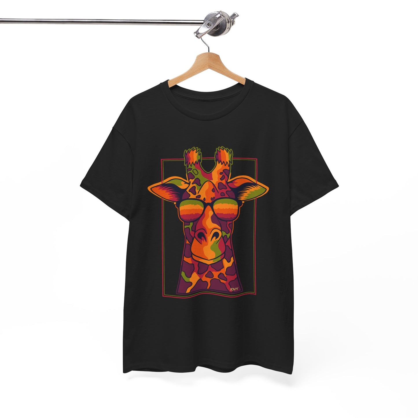Colorful Giraffe Tee – Unisex Fun T-Shirt