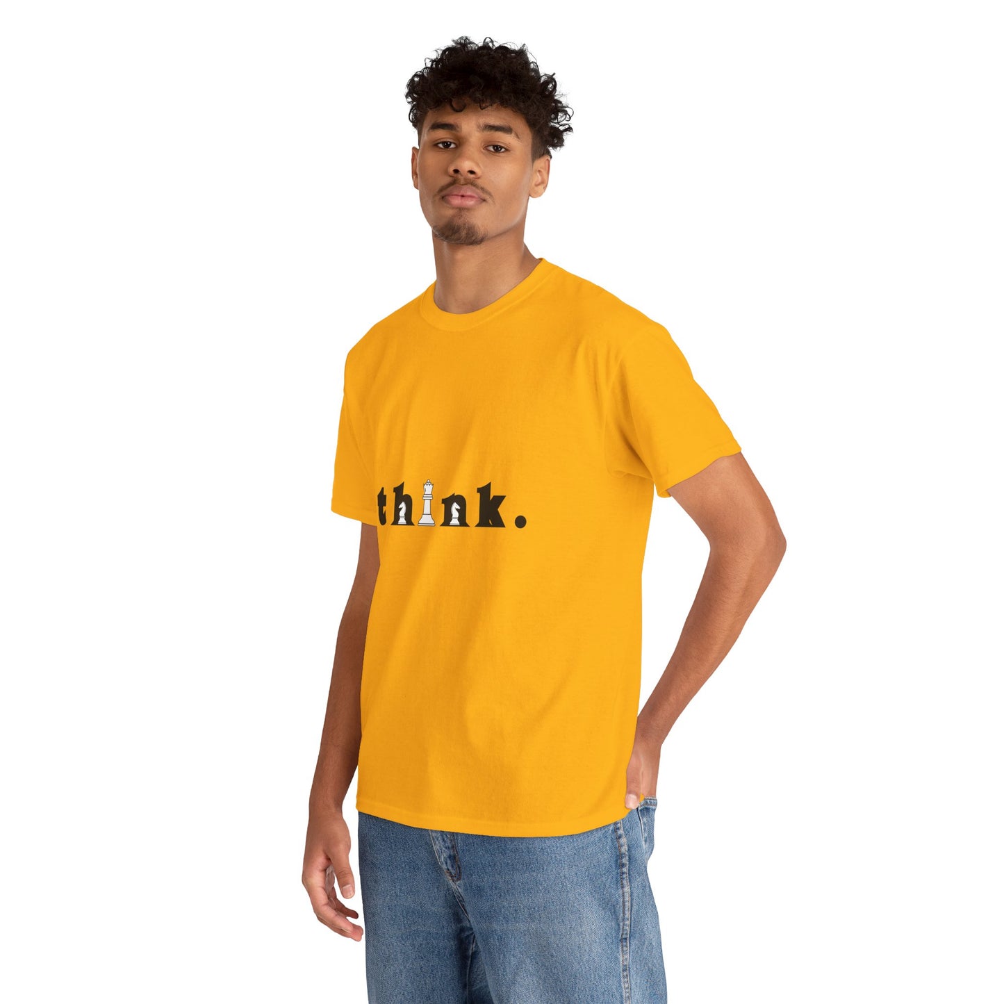Think Unisex Cotton Tee – Inspirational Graphic