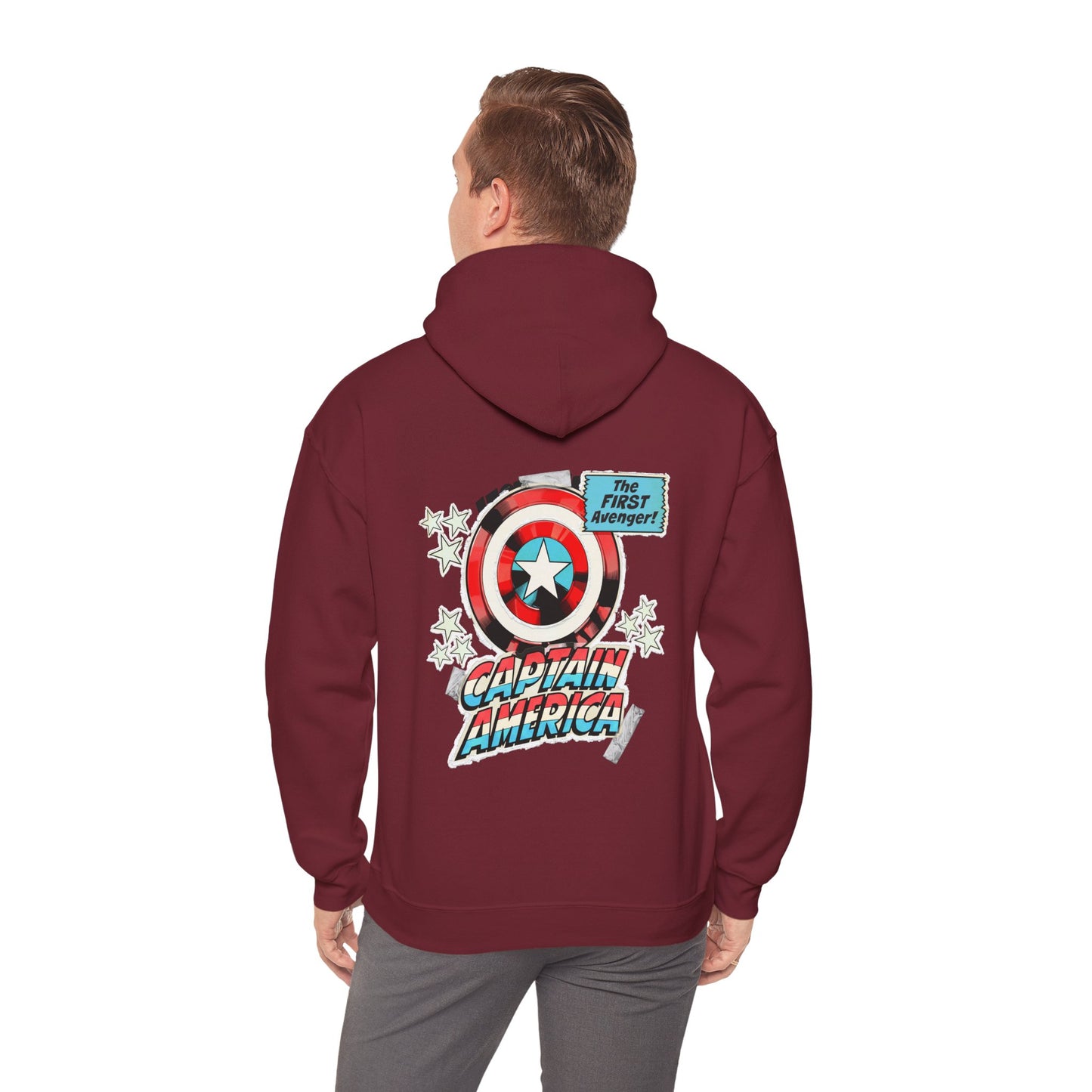 Captain America Valor Hoodie – Unisex Marvel Edition