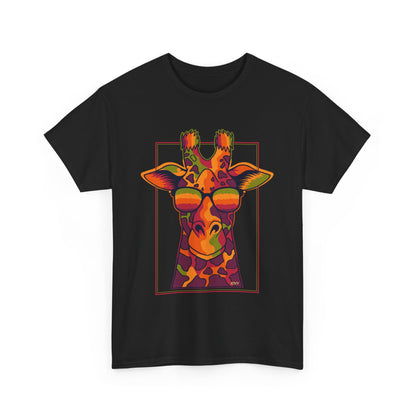 Colorful Giraffe Tee – Unisex Fun T-Shirt