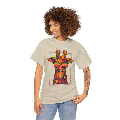 Colorful Giraffe Tee – Unisex Fun T-Shirt