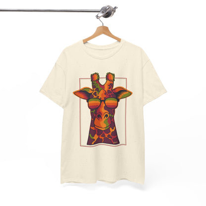 Colorful Giraffe Tee – Unisex Fun T-Shirt