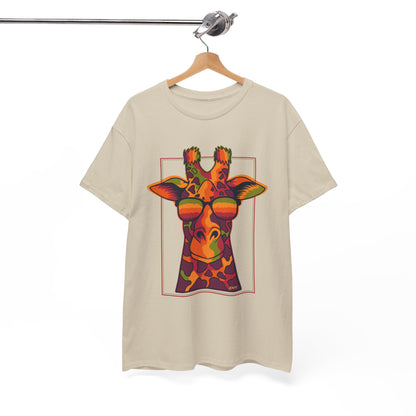 Colorful Giraffe Tee – Unisex Fun T-Shirt