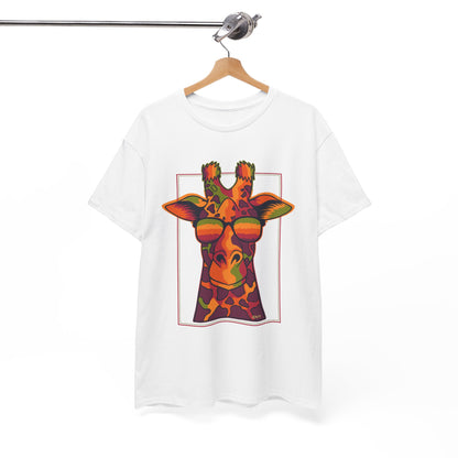 Colorful Giraffe Tee – Unisex Fun T-Shirt
